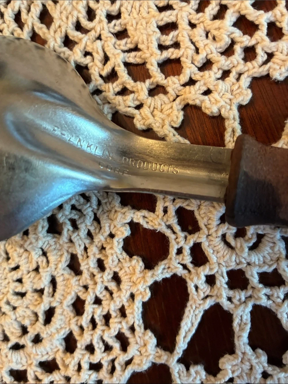 Vintage Ice Cream Scoop Spade wood Retro Kitchen metal Stainless Serving Spoon